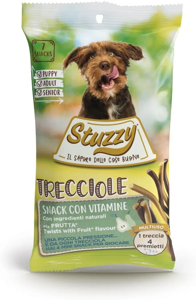 stuzzy dog snack trecciole con frutta 160g