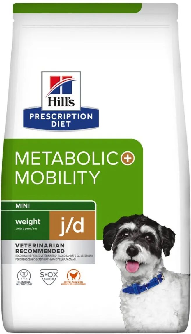 hills hill's prescription diet metabolic + mobility mini alimento secco per cani 3kg