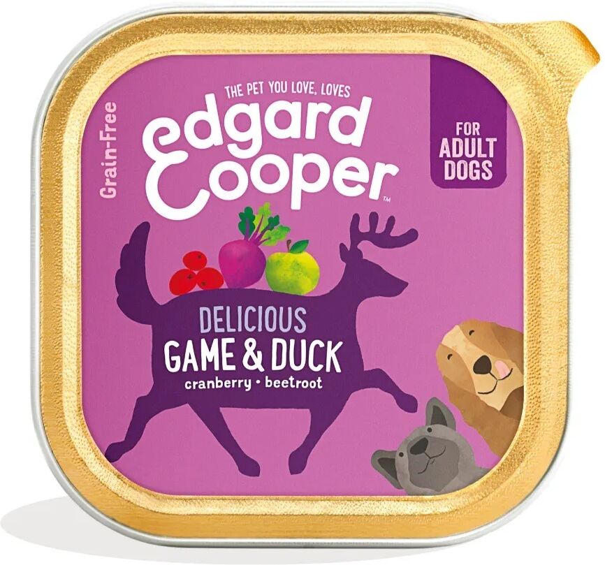 edgard cooper edgard & cooper dog vaschetta multipack 11x150g selvaggina e anatra