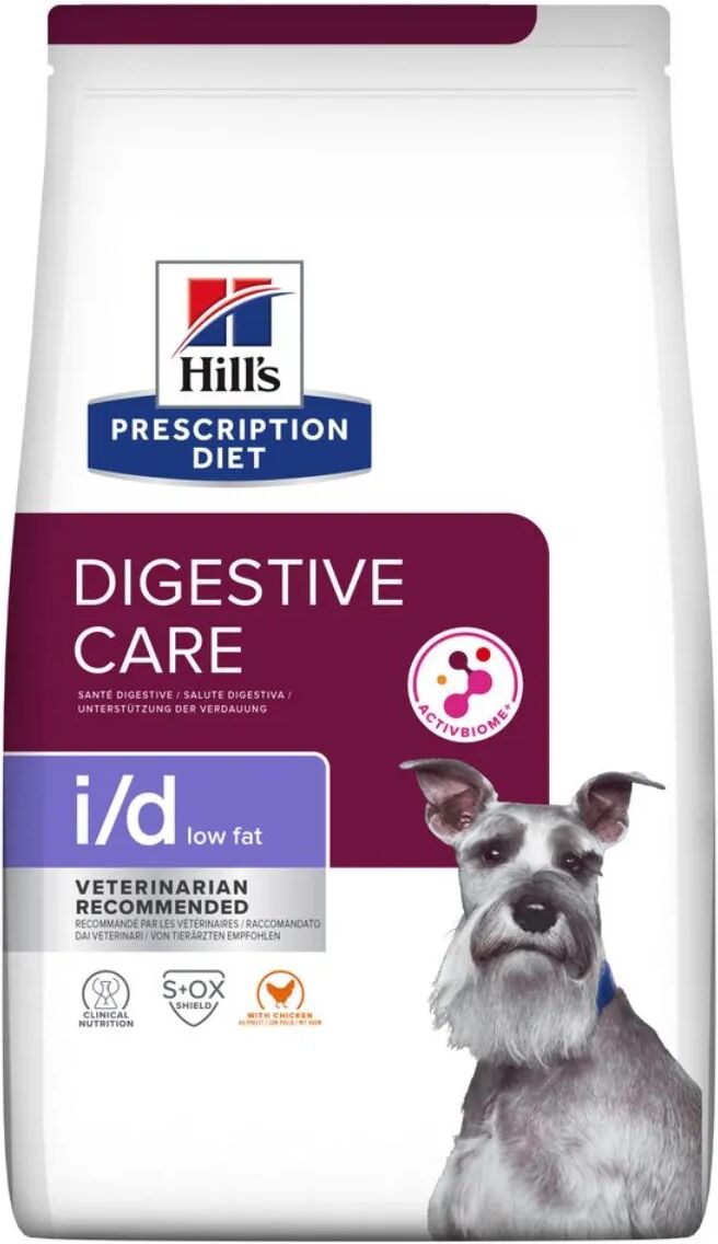 hills hill's prescription diet i/d digestive care low fat alimento secco per cani 1.5kg