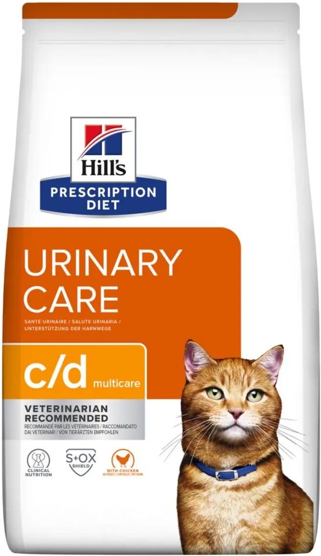 hills hill's prescription diet c/d urinary care multicare alimento secco per gatti 3kg