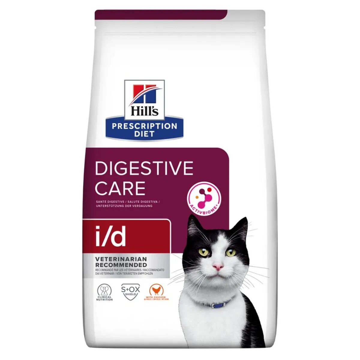 hills hill's prescription diet i/d digestive care alimento secco per gatti 8kg