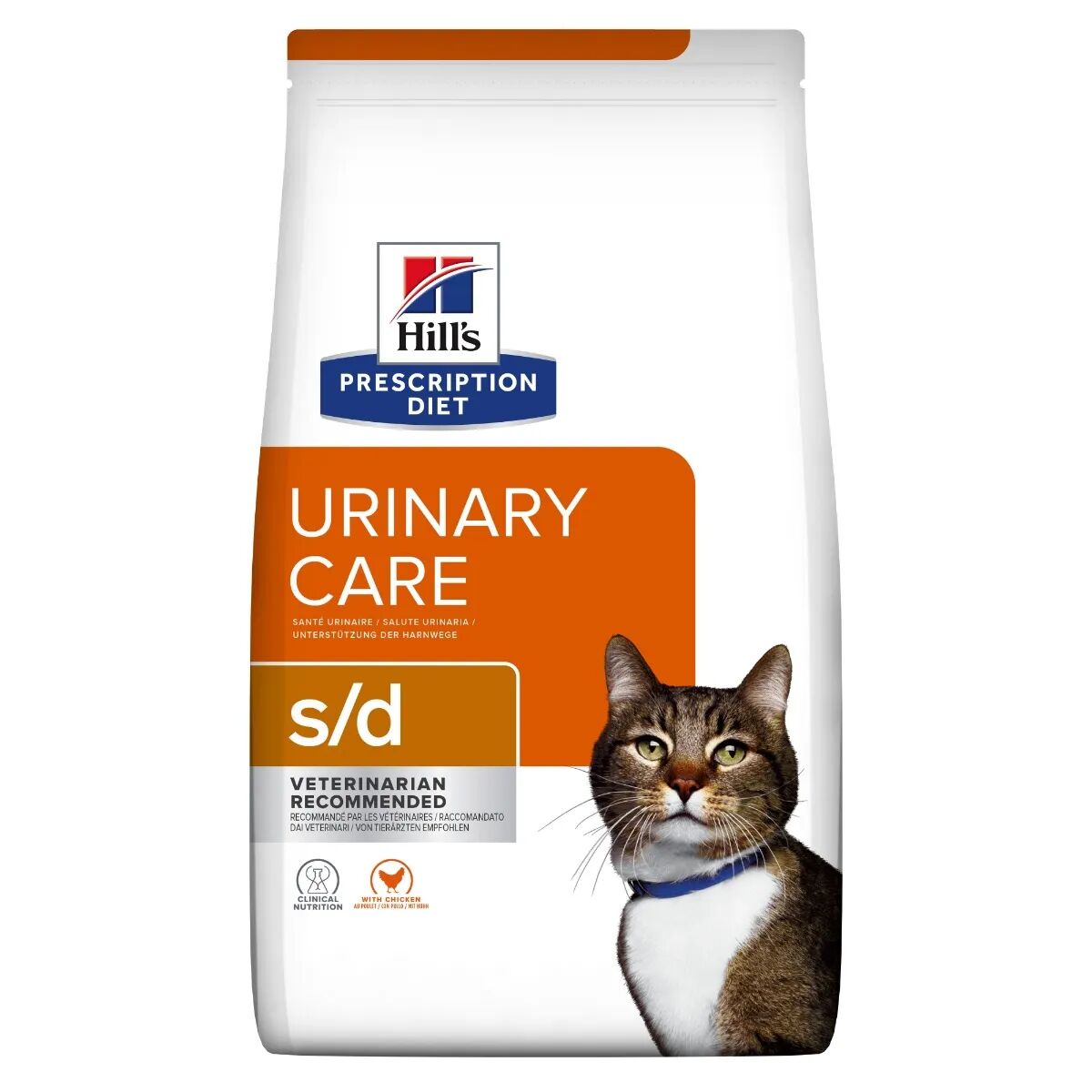 hills hill's prescription diet s/d urinary care alimento secco per gatti 3kg