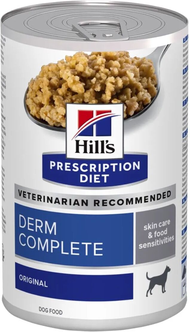 hills hill's prescription diet derm complete alimento umido per cani 370g