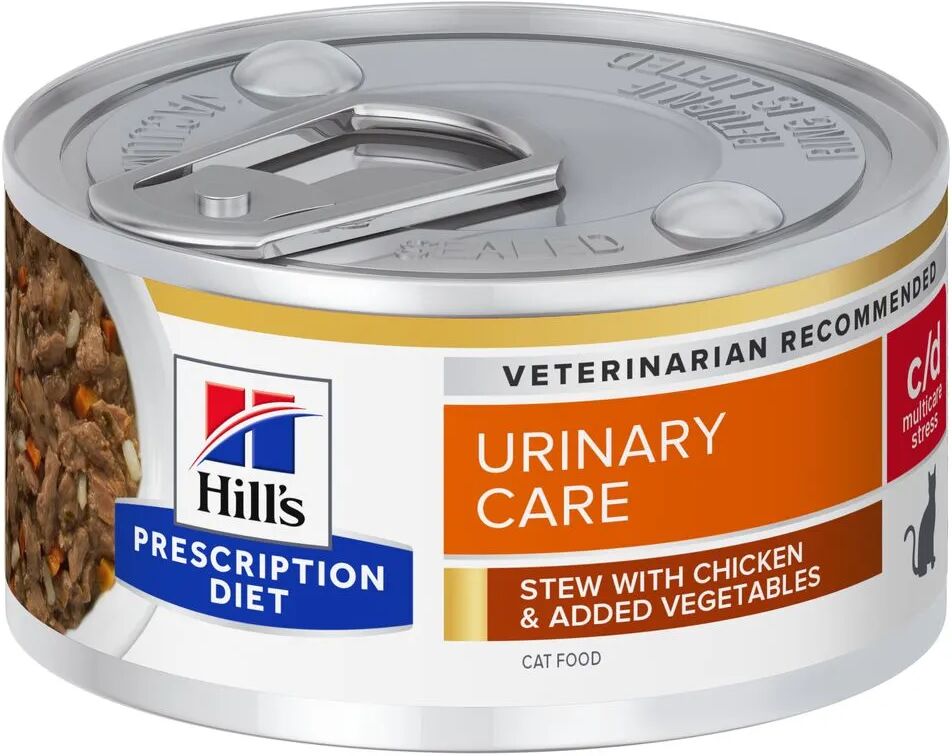 hills hill's prescription diet c/d urinary care multicare stress spezzatino per gatti 82g