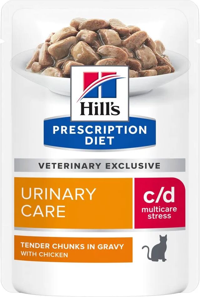 hills hill's prescription diet c/d urinary care multicare stress alimento umido per gatti 85g