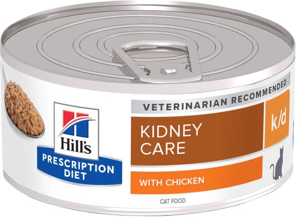 hills hill's prescription diet k/d kidney care alimento umido per gatti 156g