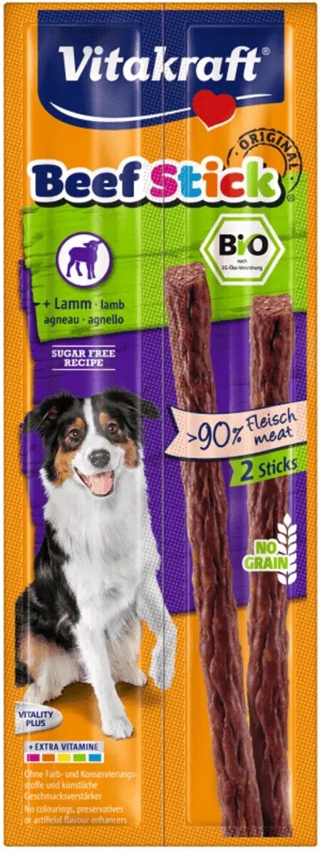 vitakraft cane beef stick bio agnello 2 pz 2pz