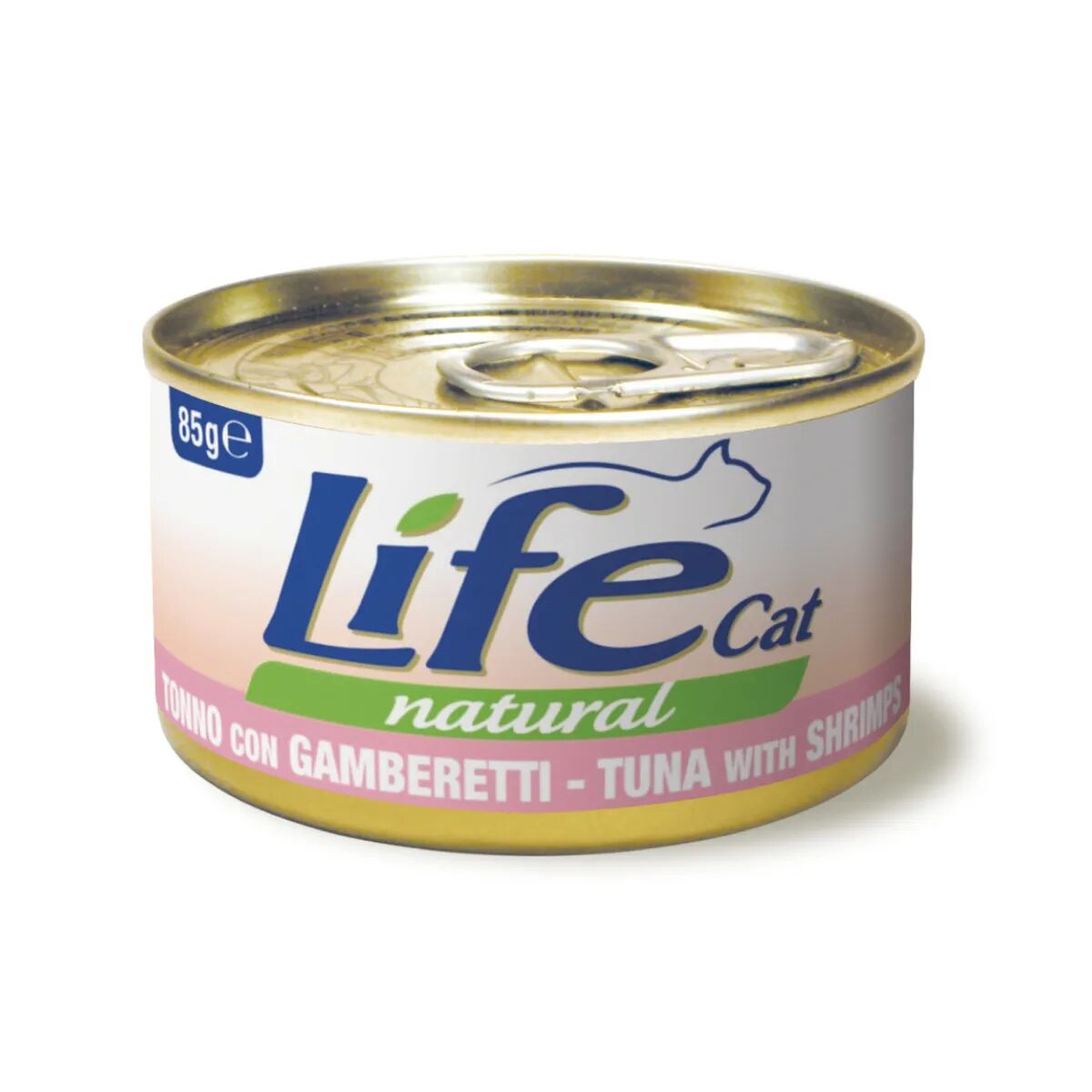 life pet care natural cat lattina multipack 6x85g tonno con gamberetti