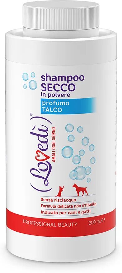 lovedi shampoo secco in polvere al profumo di talco 200ml