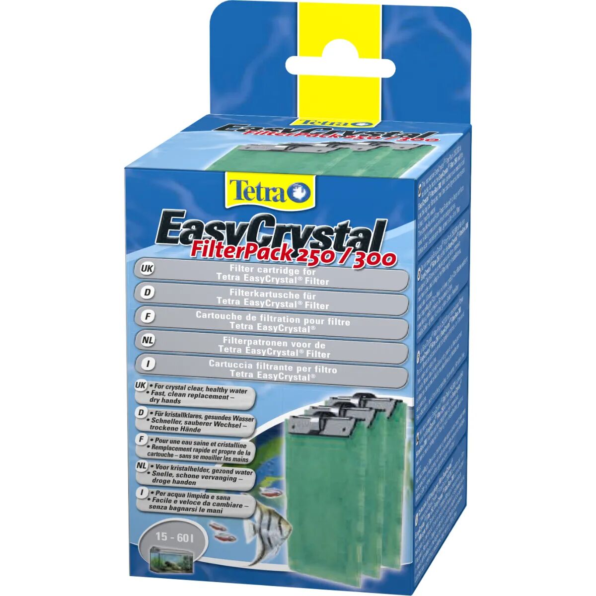 tetra cartucce filtranti per filtro easycrystal 3 pz