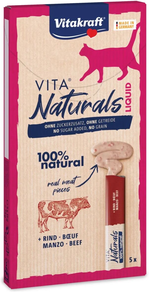 vitakraft vita naturals liquid manzo e pollo 75g