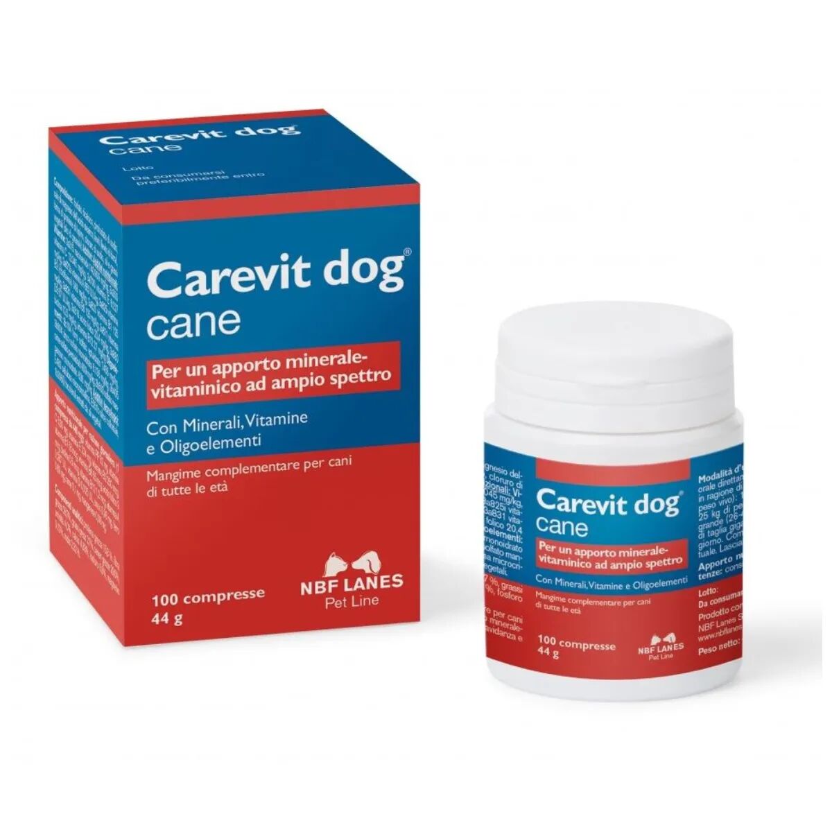 nbf carevit dog 100 compresse 100cp