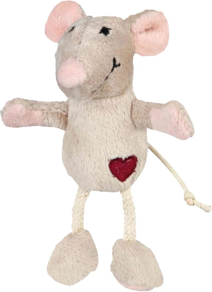 trixie gioco topolino peluche 1 pz