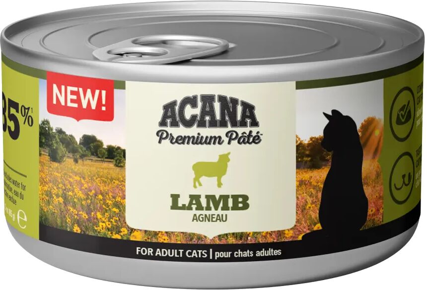 acana cat lattina multipack 24x85g agnello