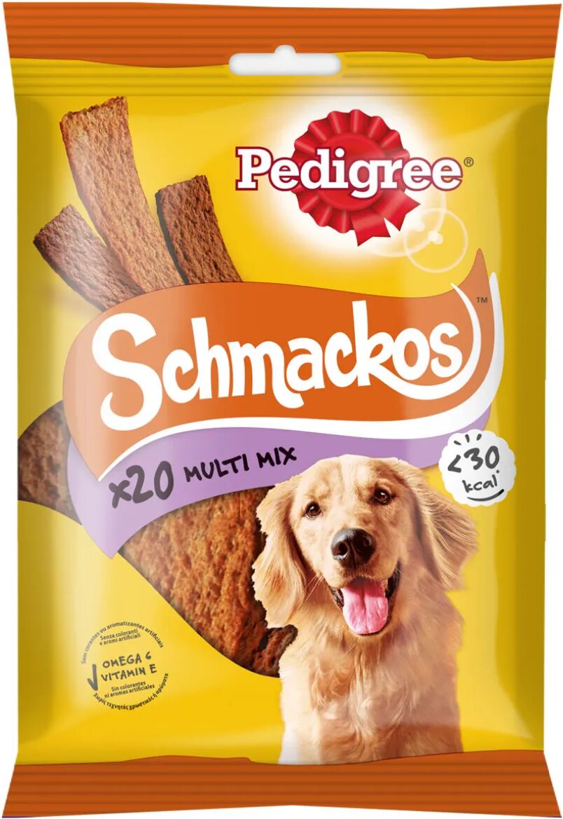 pedigree snack cane schmackos multi mix 20 strisce 144g