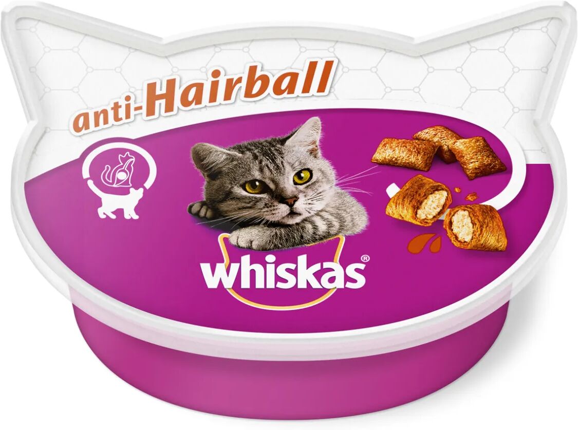 whiskas snack gatto anti hairball 60g 60g