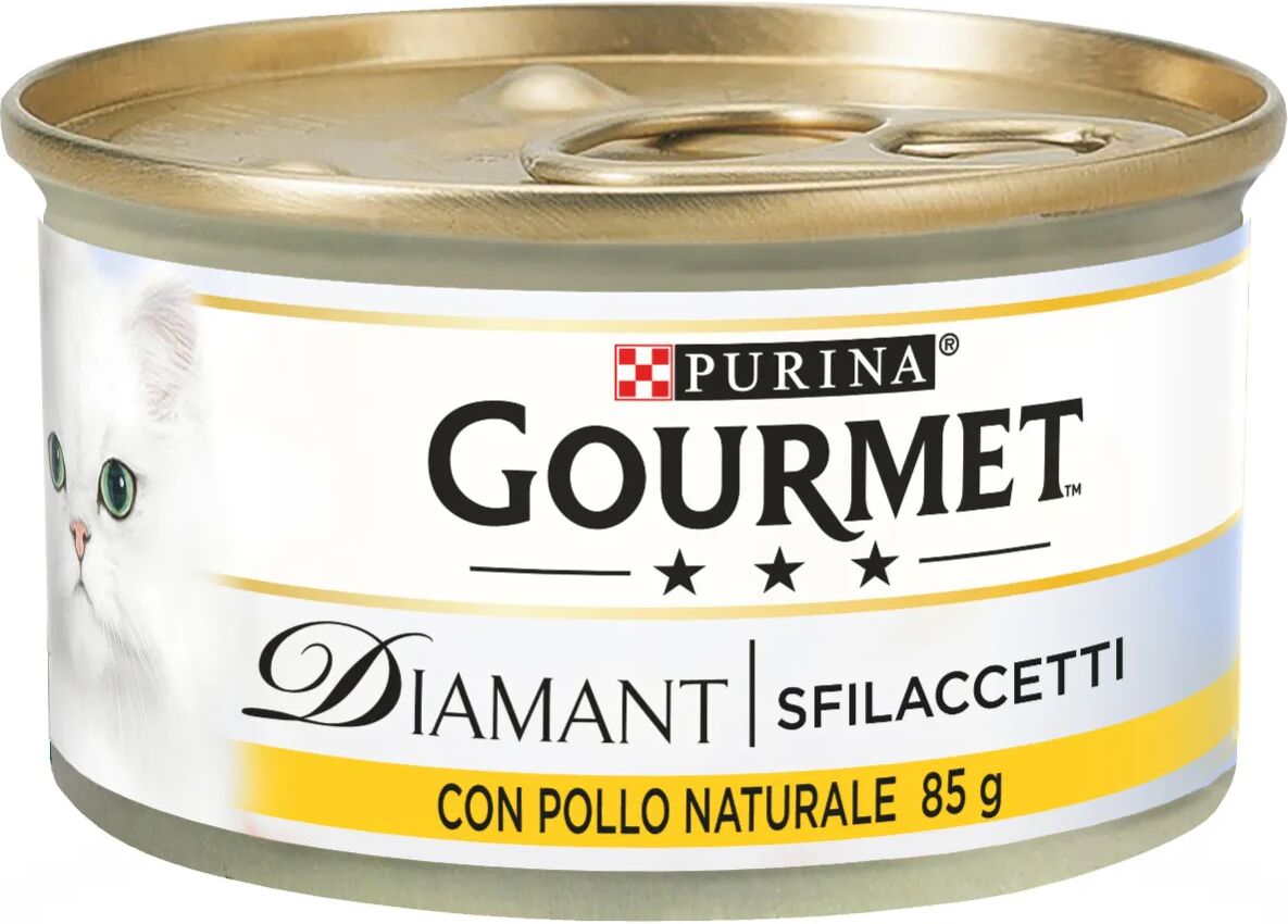 gourmet diamant sfilaccetti cat lattina multipack 24x85g pollo