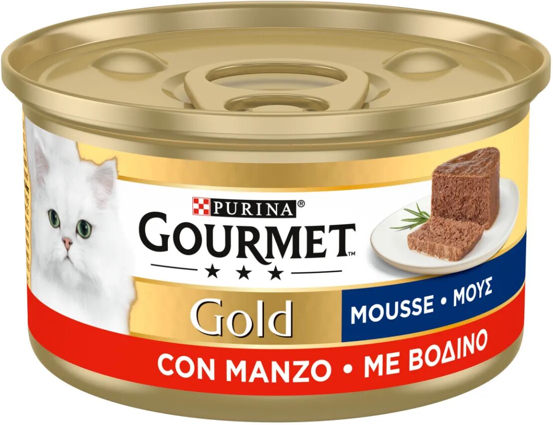 gourmet gold mousse lattina multipack 24x85g manzo