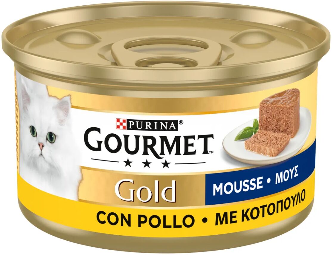 gourmet gold mousse lattina multipack 24x85g pollo delicato