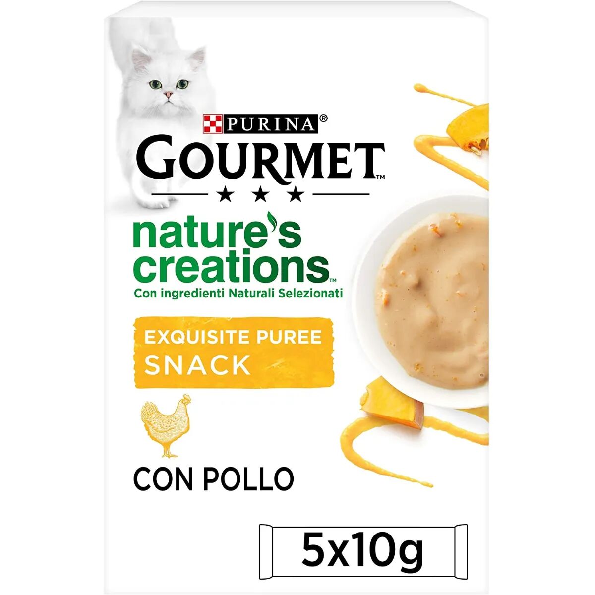 gourmet purina   nature's creations exquisite puree 5x10g