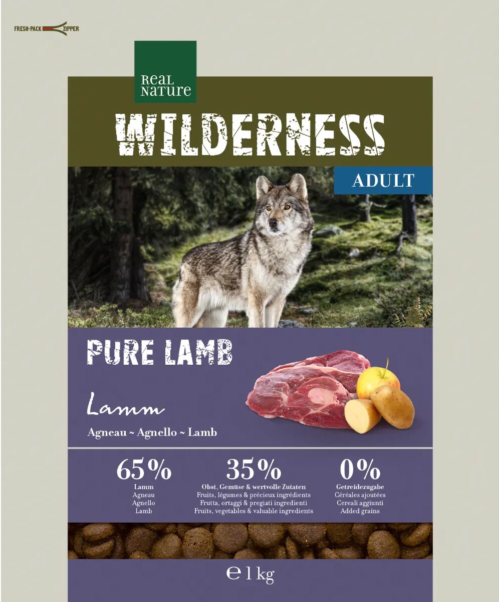 real nature wilderness purè adult agnello 1kg