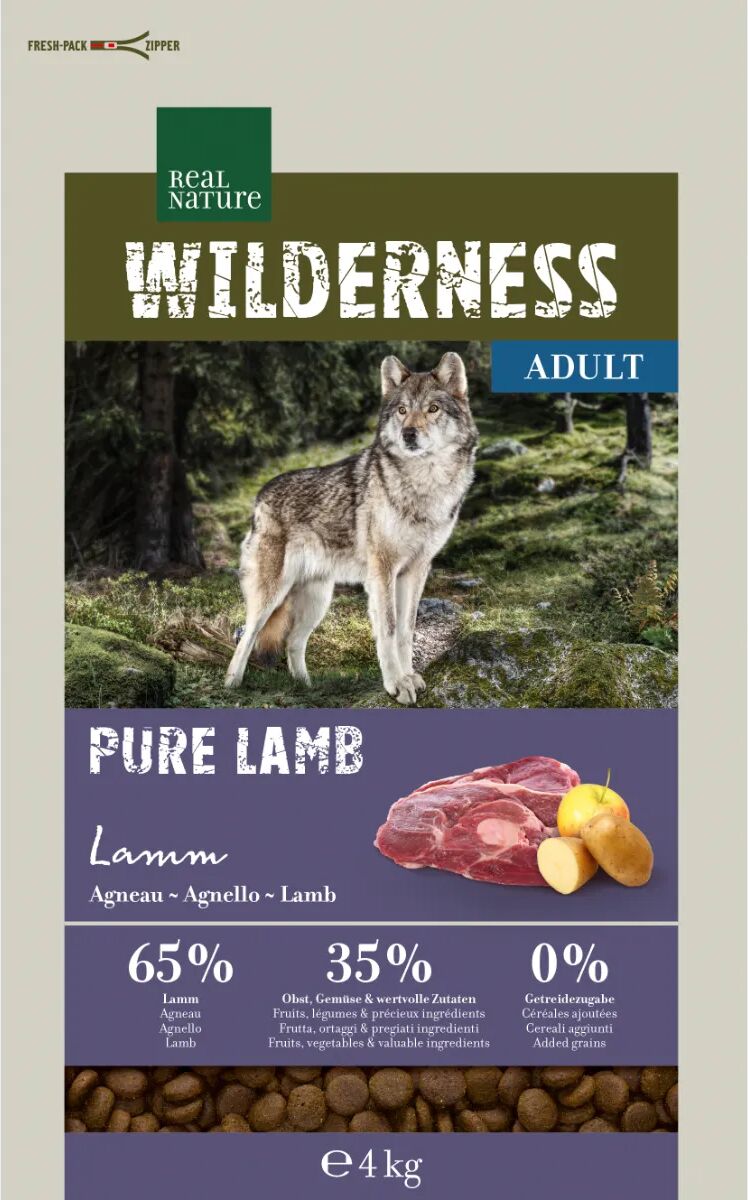 real nature wilderness purè adult agnello 4kg