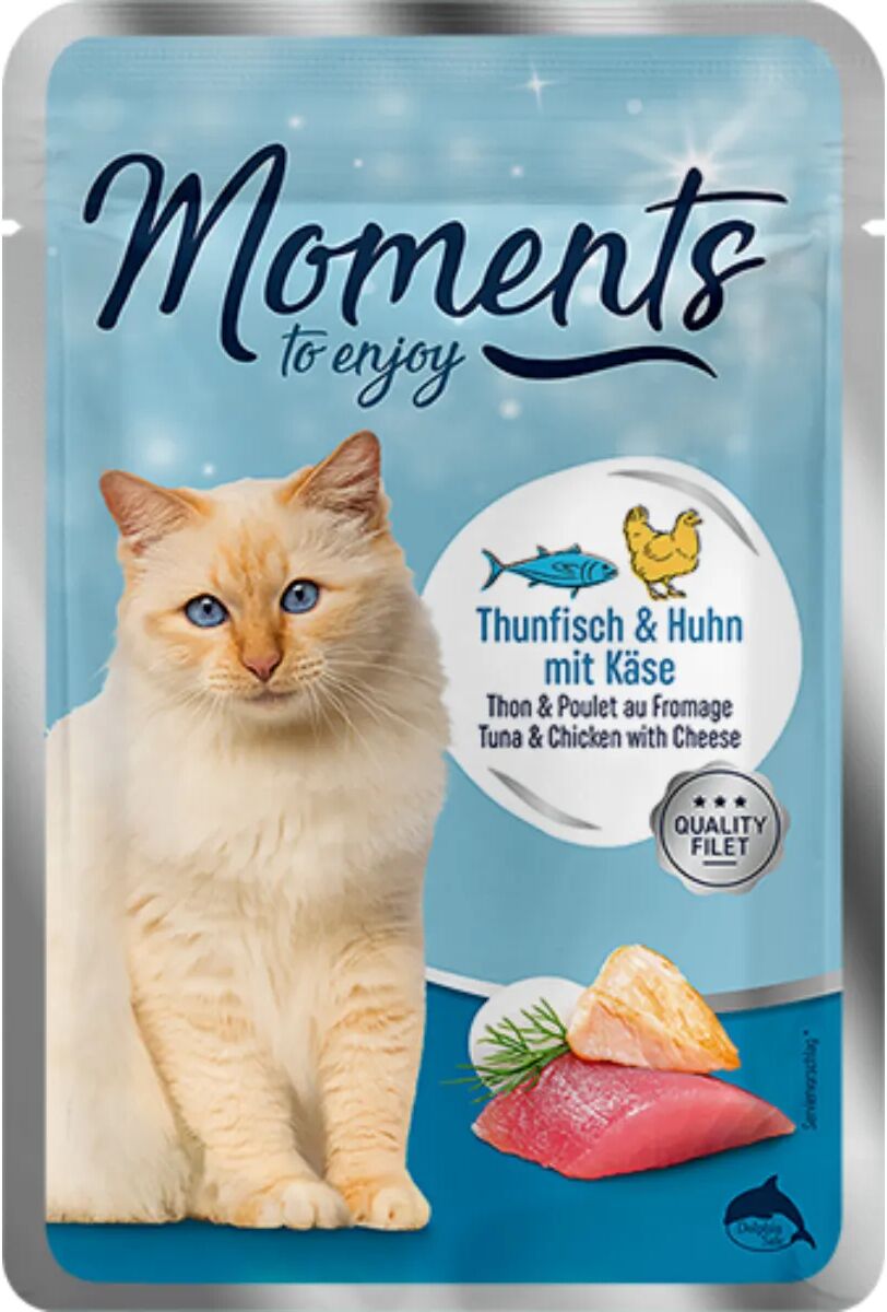 moments cat busta multipack 12x70g tonno e pollo con formaggio