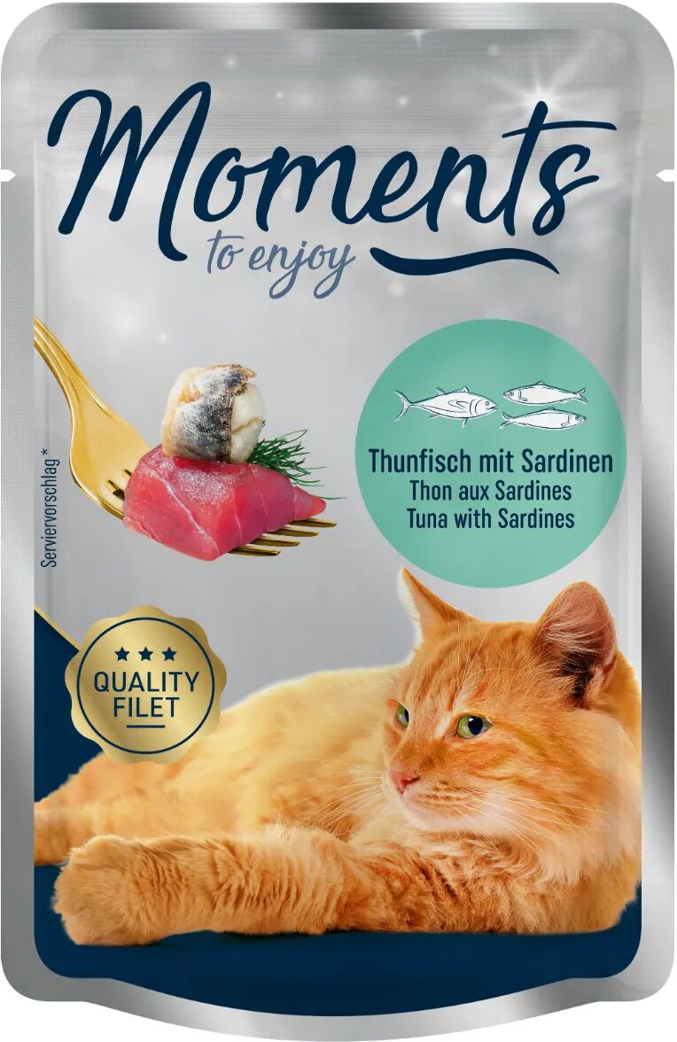 moments cat busta multipack 12x70g tonno con sardine