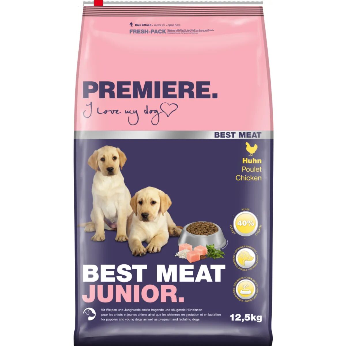 premiere best meat  cane junior al pollo 12.5kg