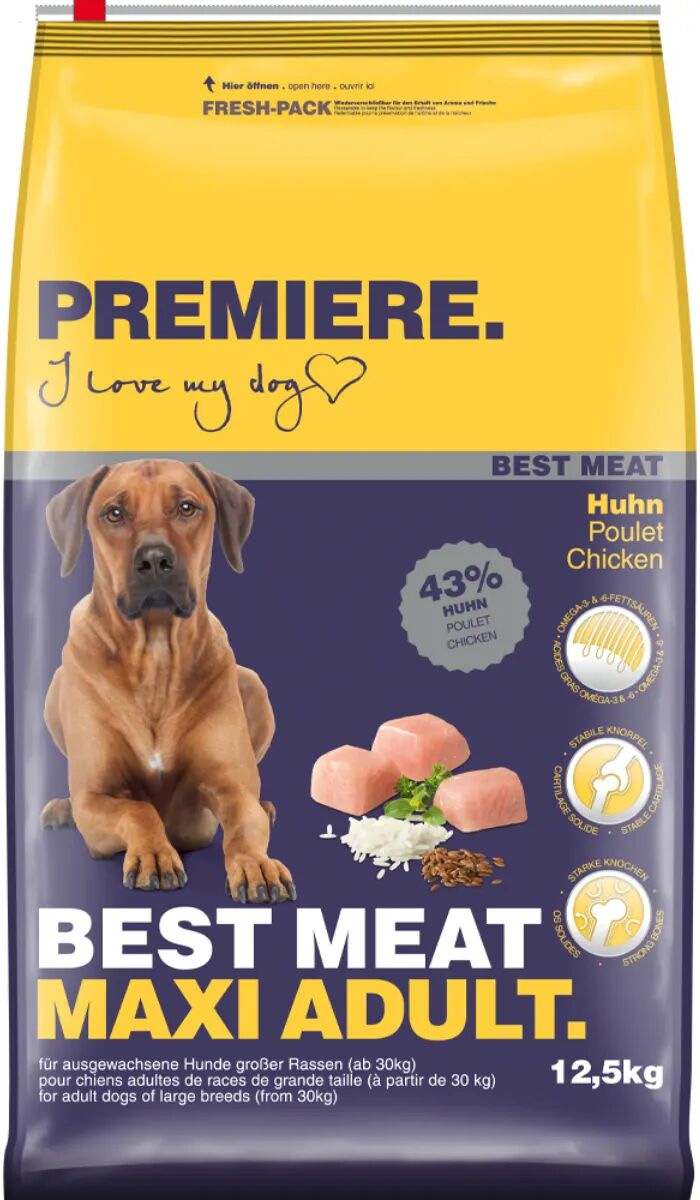 premiere best meat  maxi cane adult al pollo 12.5kg