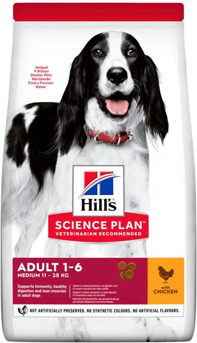 hills hill's science plan dog adult al pollo 14kg