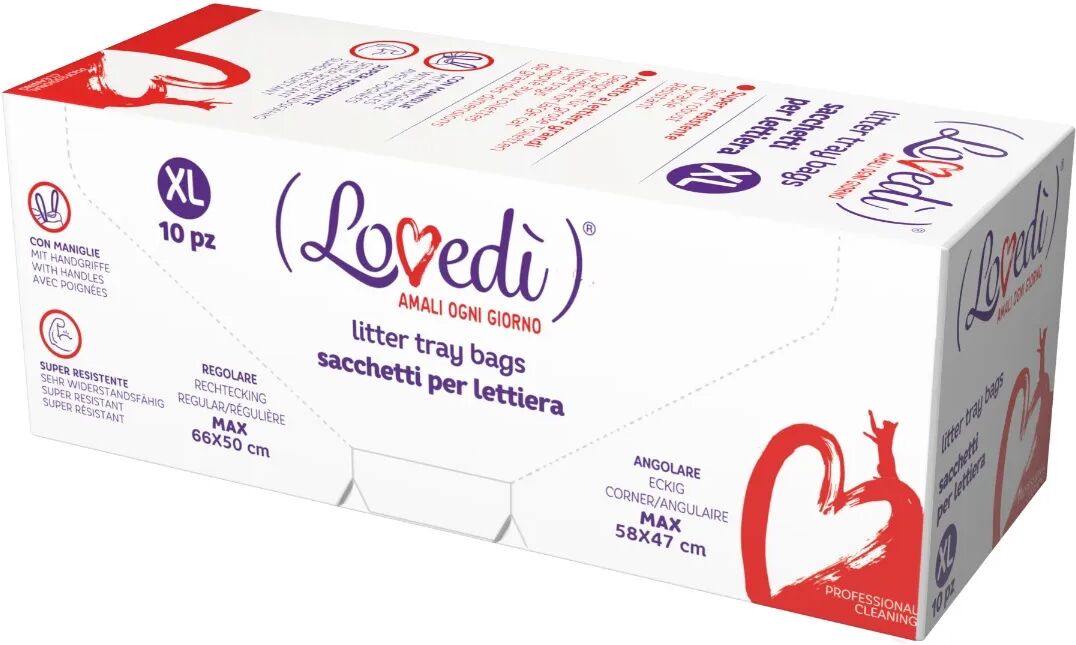 lovedi sacchetti lettiera con maniglia xl