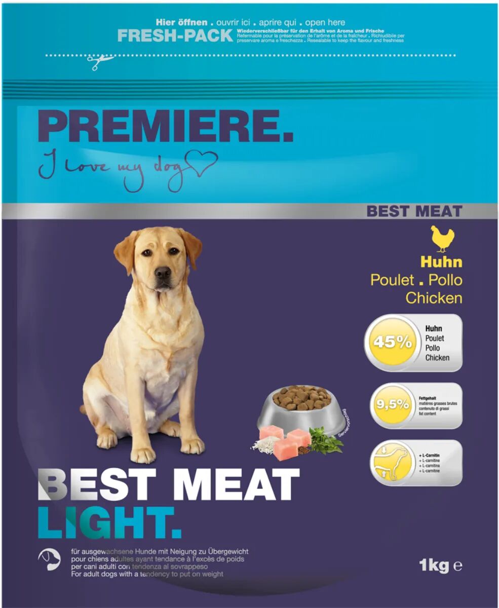 premiere best meat  cane adult light al pollo 1kg