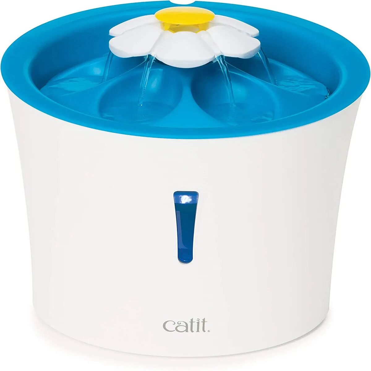 catit fontana flower led blu per gatto 3l