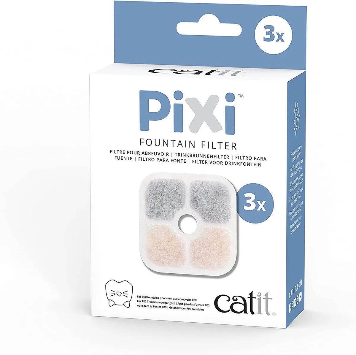 catit filtro fontana pixi 3 pz