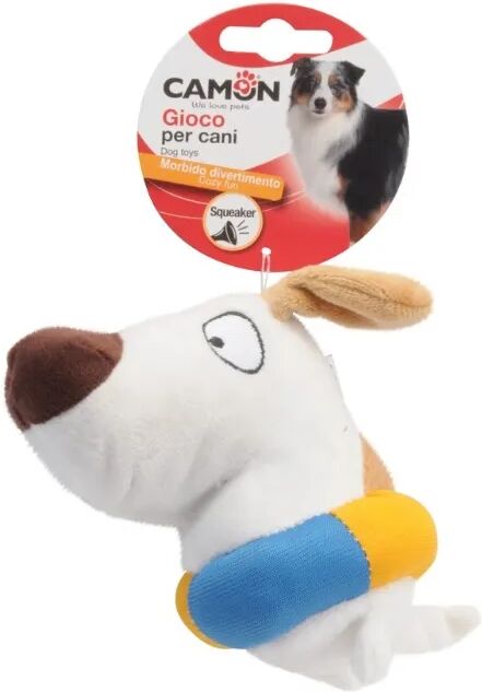 camon peluche cane e volpe con squeaker cm.14