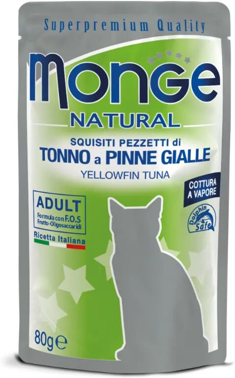 monge cat natural busta multipack 24x80g tonno del pacifico