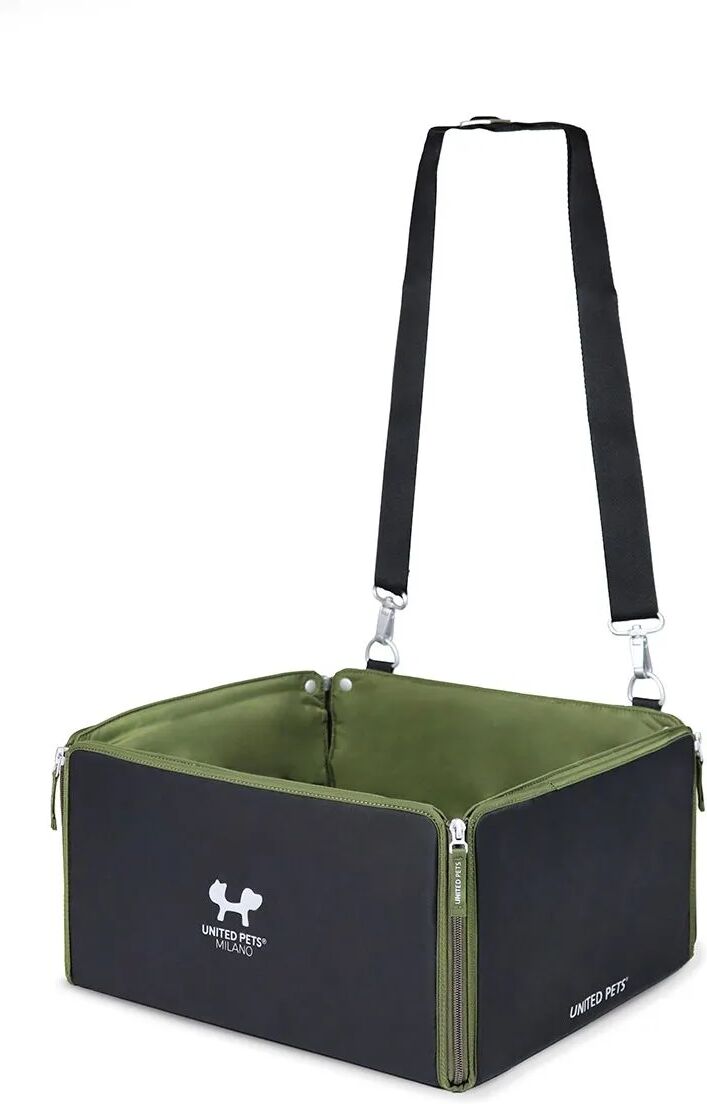 united seggiolino car box per cane urban pet nero verde