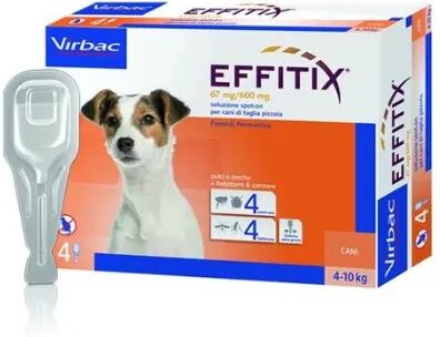 virbac effitix antiparassitario spot on per cani 4 pipette 4-10kg