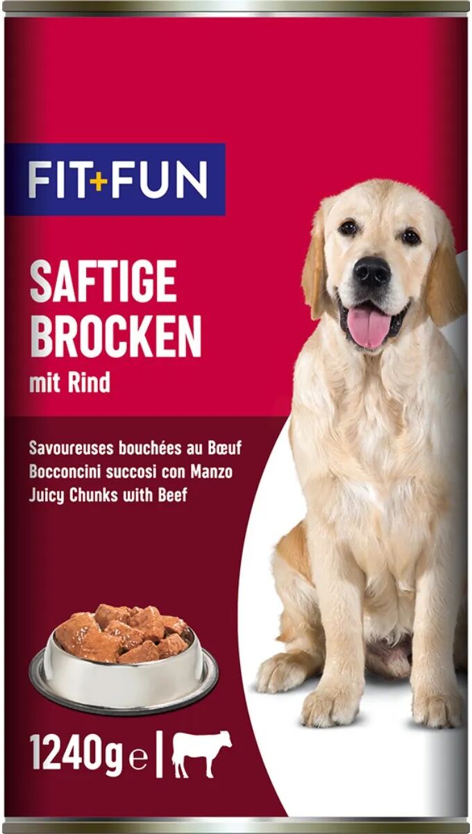 fit and fun fit+fun dog lattina 1240g manzo