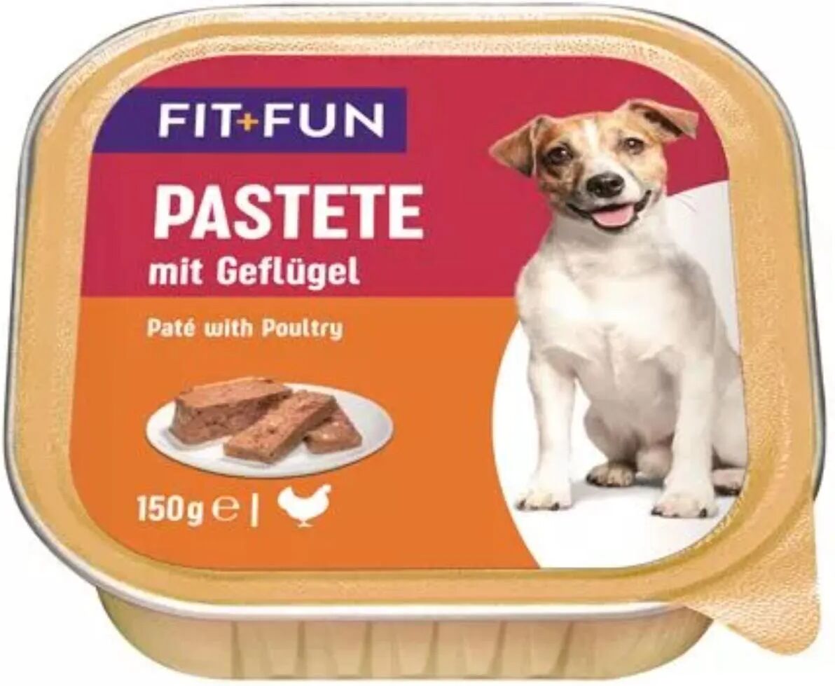 fit and fun fit+fun dog vaschetta multipack 11x150g pollame