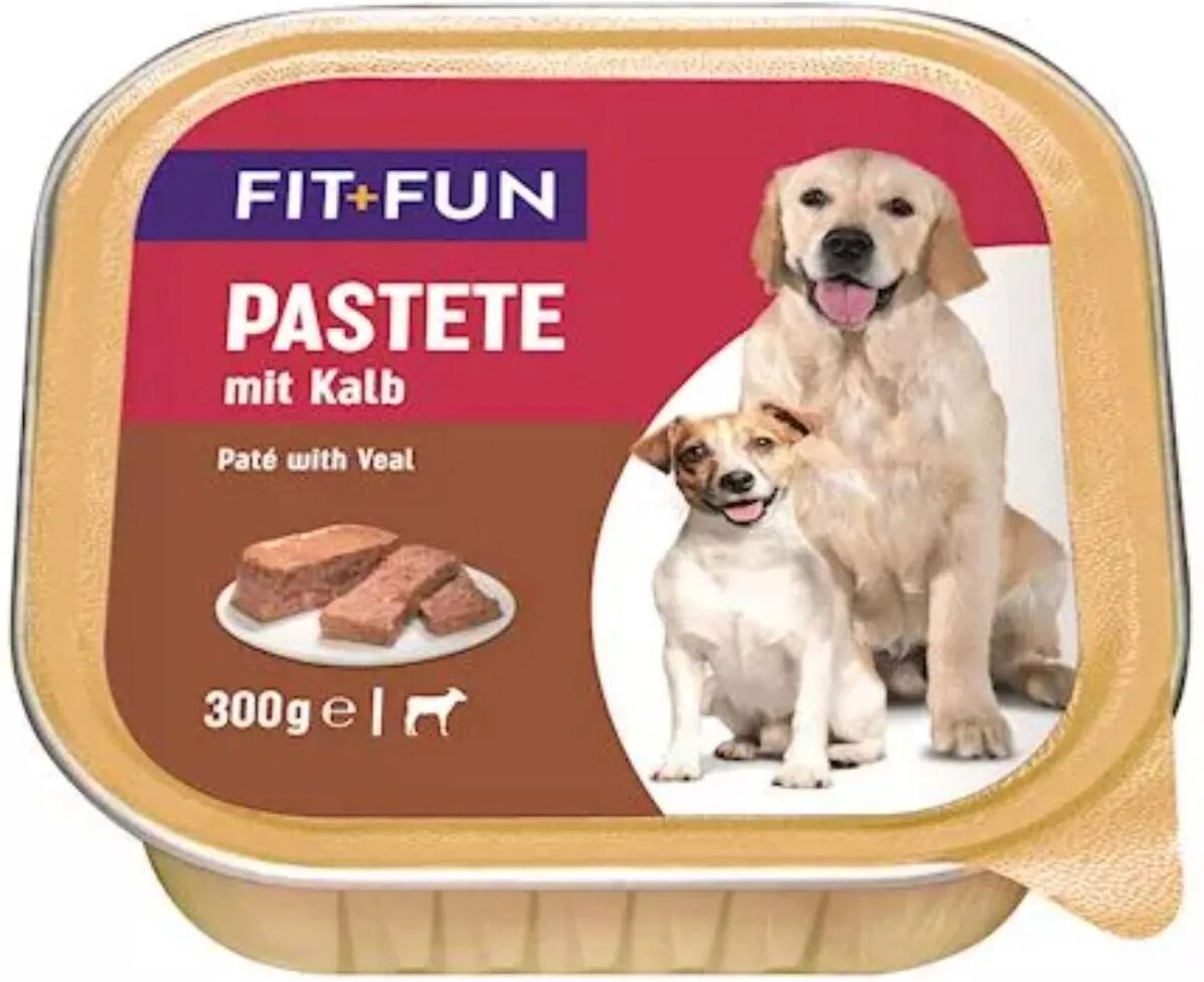 fit and fun fit+fun dog vaschetta multipack 9x300g vitello