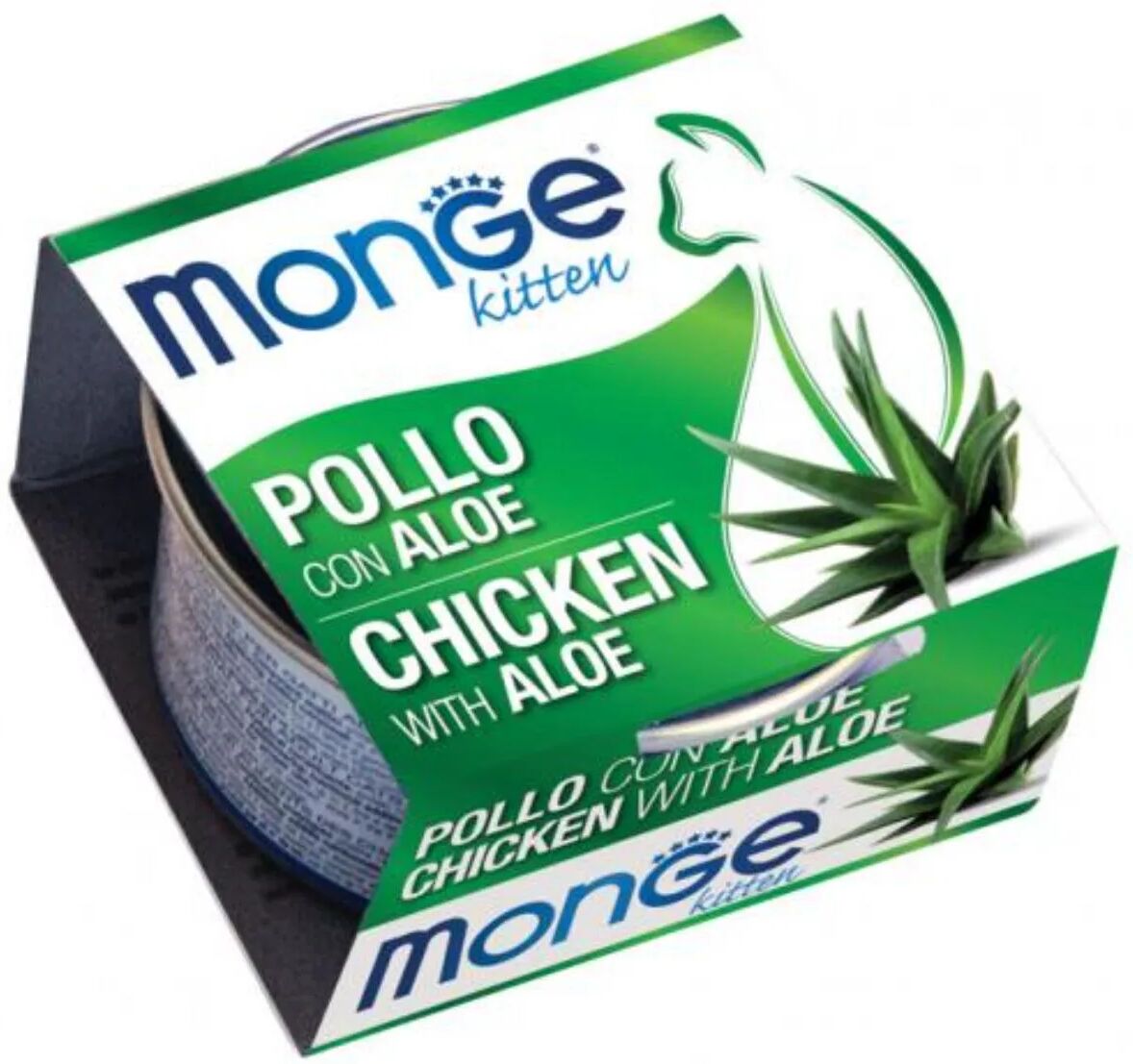 monge fruits cat lattina multipack 24x80g pollo con aloe