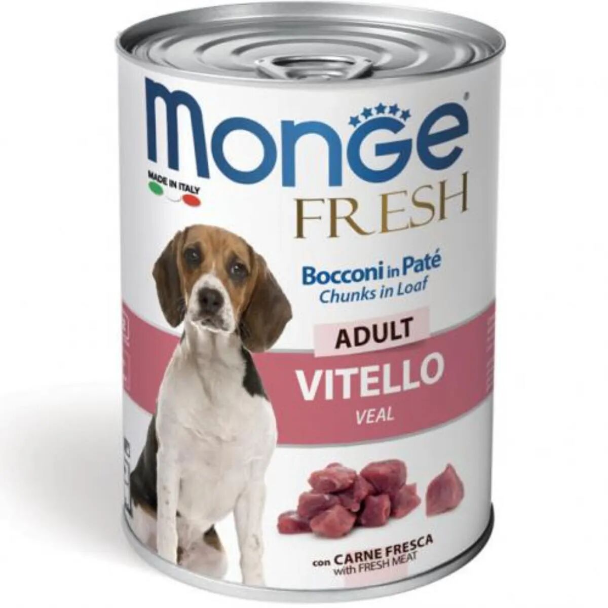 monge fresh dog lattina 400g vitello
