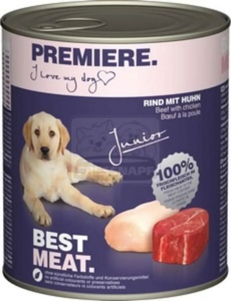 premiere best meat puppy lattina 800g manzo con pollo