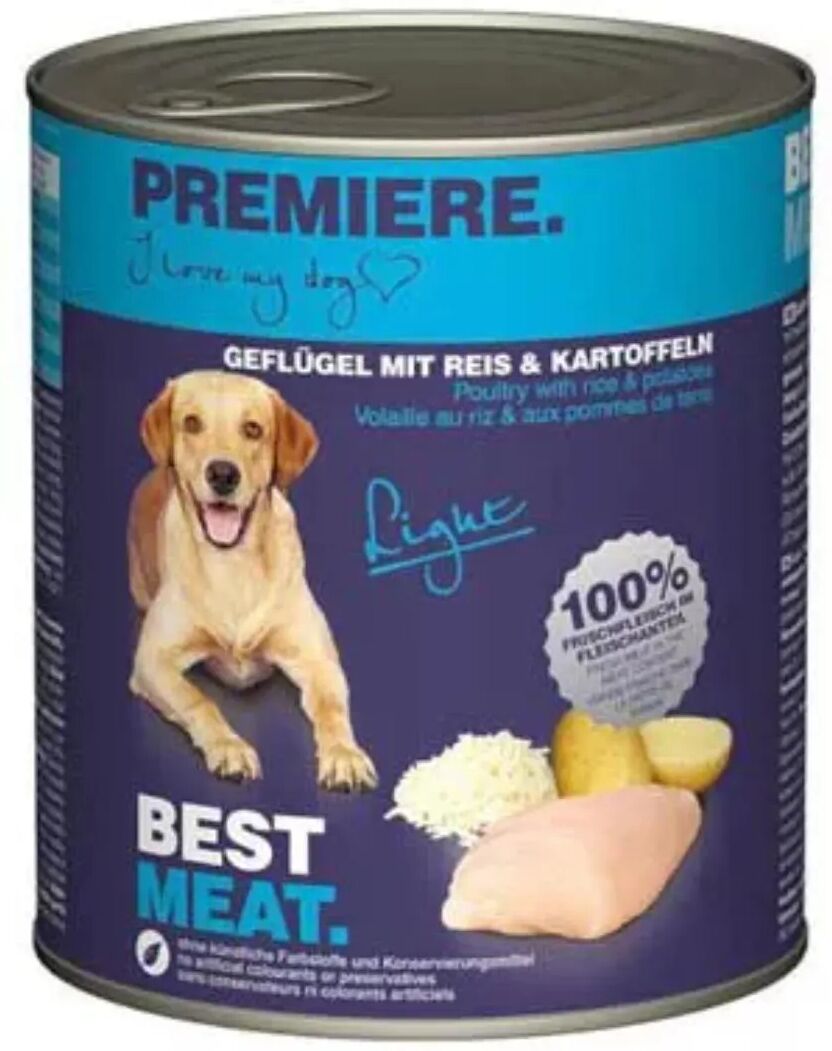 premiere best meat light dog lattina 800g pollo con riso