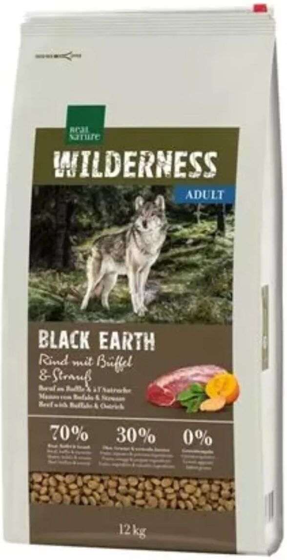 real nature dog wilderness black earth adult manzo 12kg