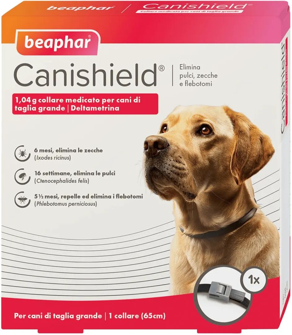 beaphar collare antiparassitario canishield l 65cm