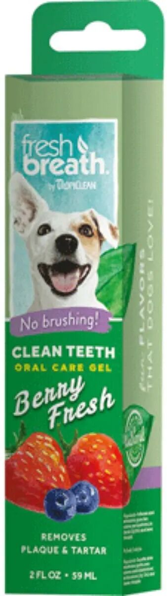 tropiclean cane clean teeth gel berry fresh 59ml